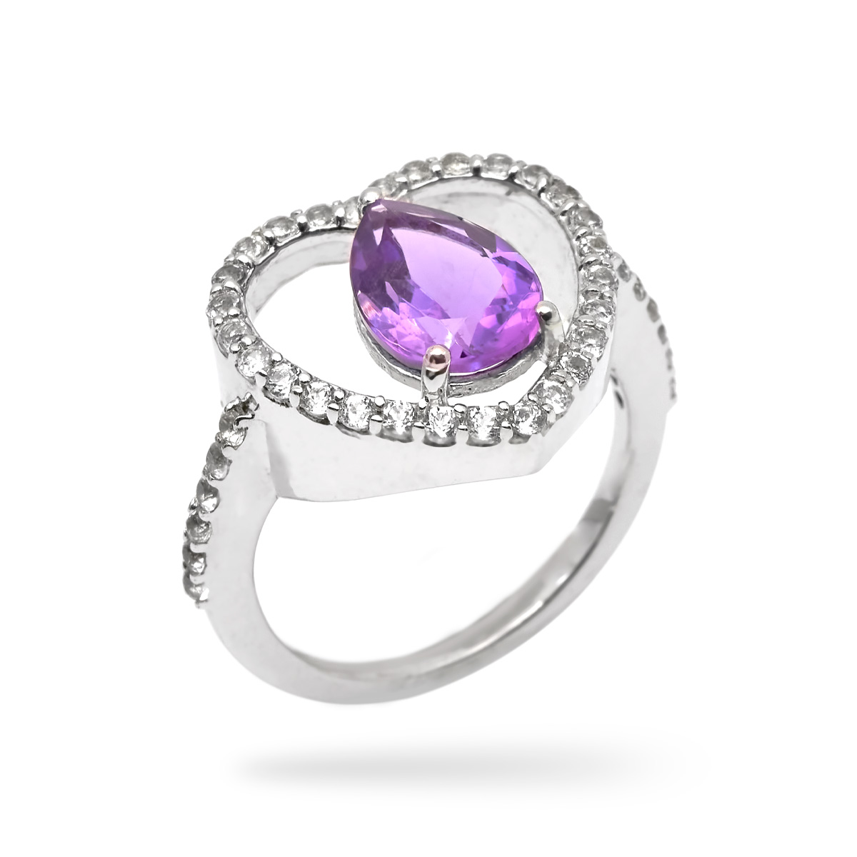 Bague amethyste argent Laetitia